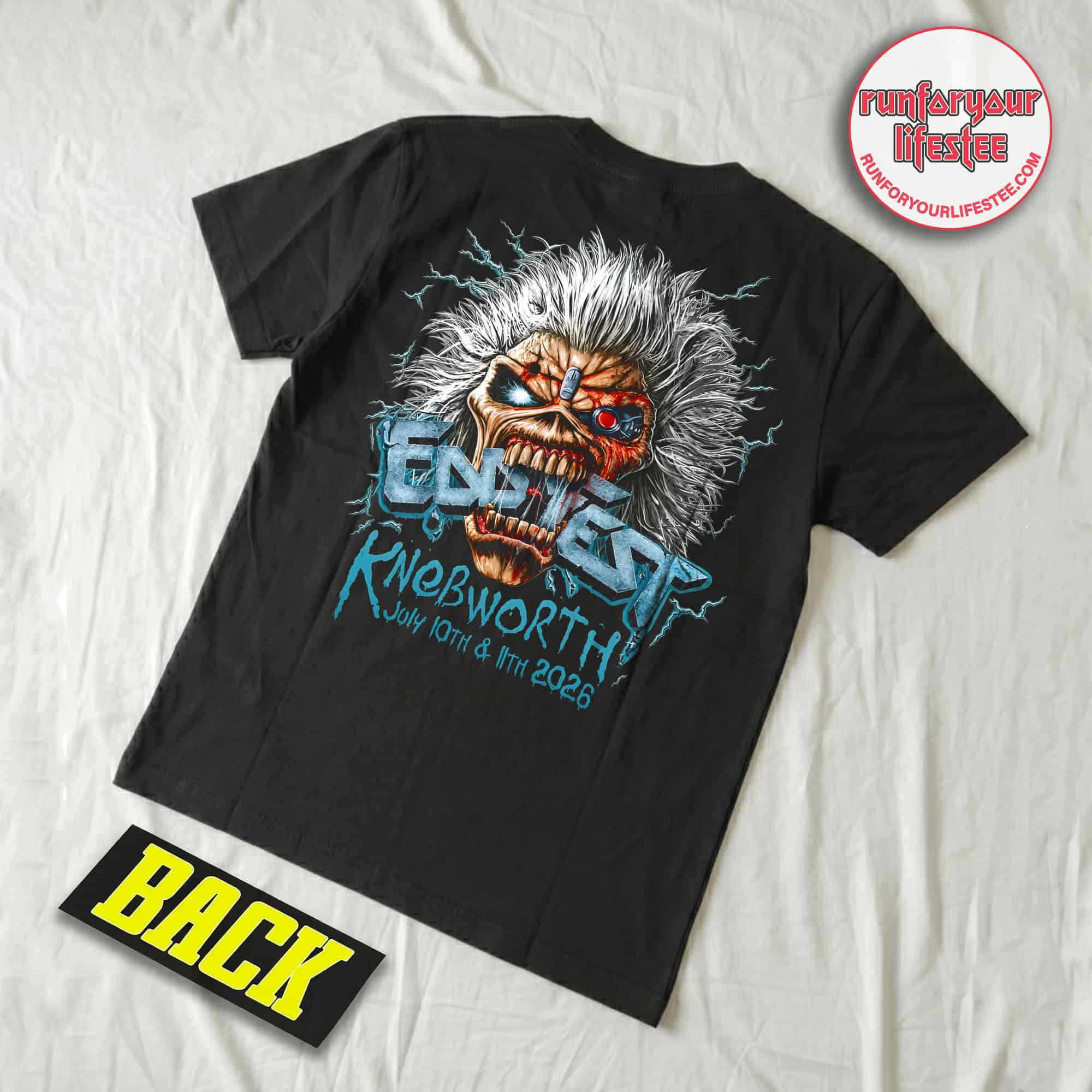 Iron Maiden EddFest 2026 Knebworth Merch On July 10 And 11 2026 Eddie Head T-Shirt