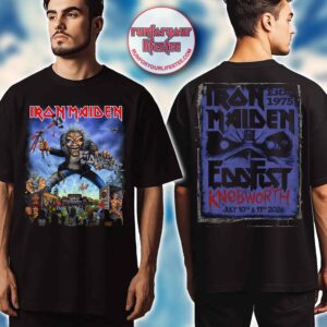 Iron Maiden Eddfest 2026 Knebworth Giant Eddie Two-Sided T-Shirt