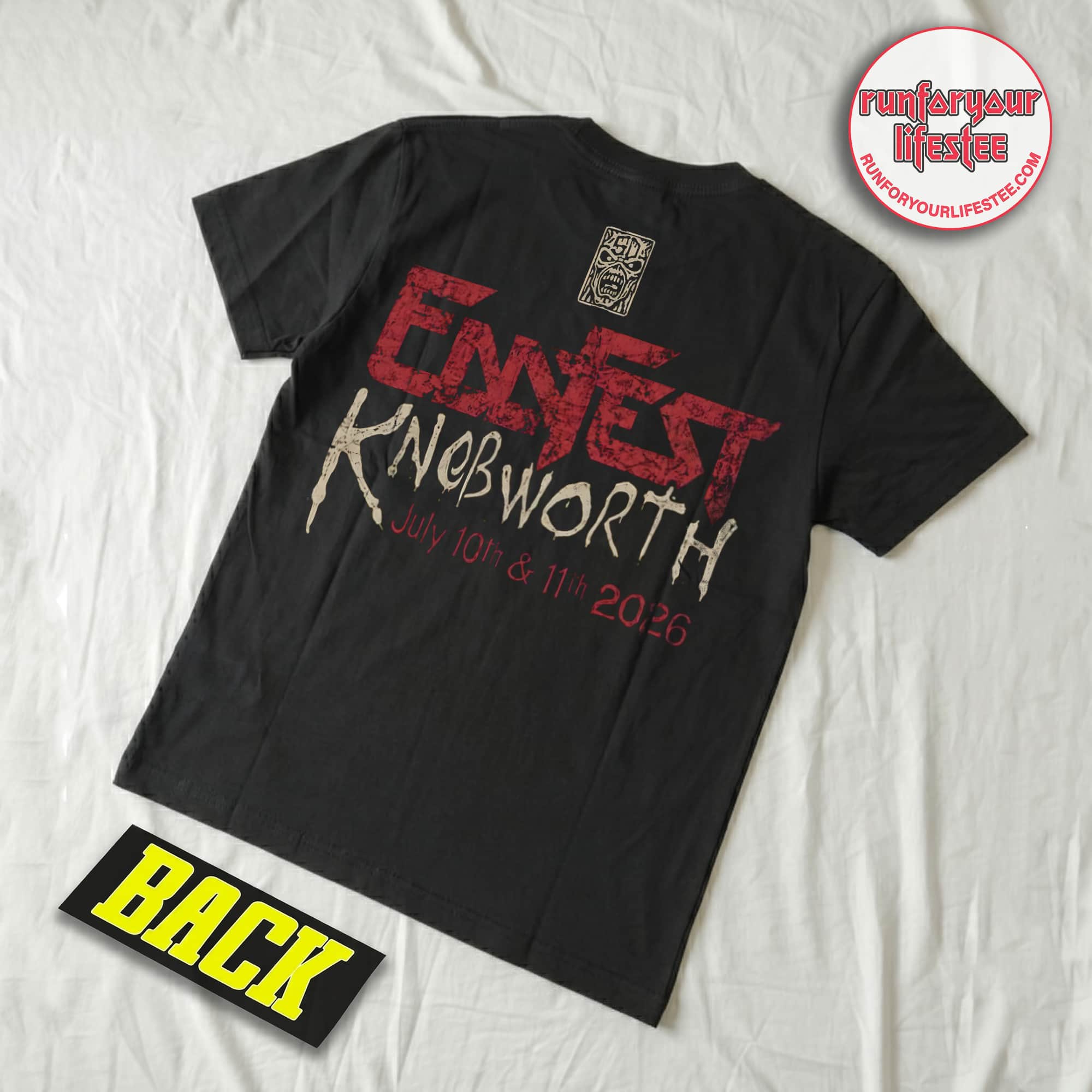 Iron Maiden Eddfest Knebworth 2026 Killer Eddie 50th Anniversary T-Shirt