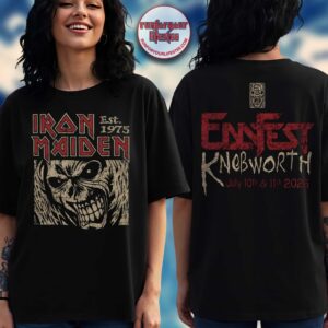 Iron Maiden Eddfest Knebworth 2026 Killer Eddie 50th Anniversary T-Shirt