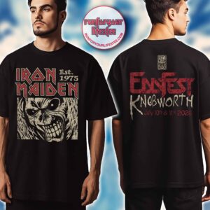 Iron Maiden Eddfest Knebworth 2026 Killer Eddie 50th Anniversary T-Shirt