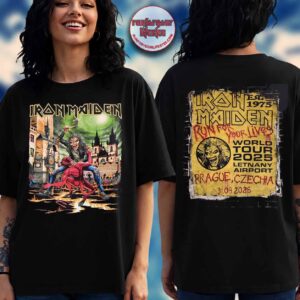 Iron Maiden Run For Your Lives 2025 Prague Venue Tee
