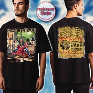 Iron Maiden Run For Your Lives 2025 Prague Venue Tee