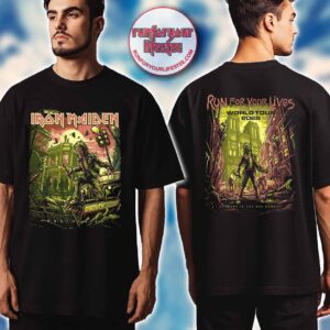 Iron Maiden Run For Your Lives 2025 Wrathchild Murders In The Rue Morgue T-Shirt