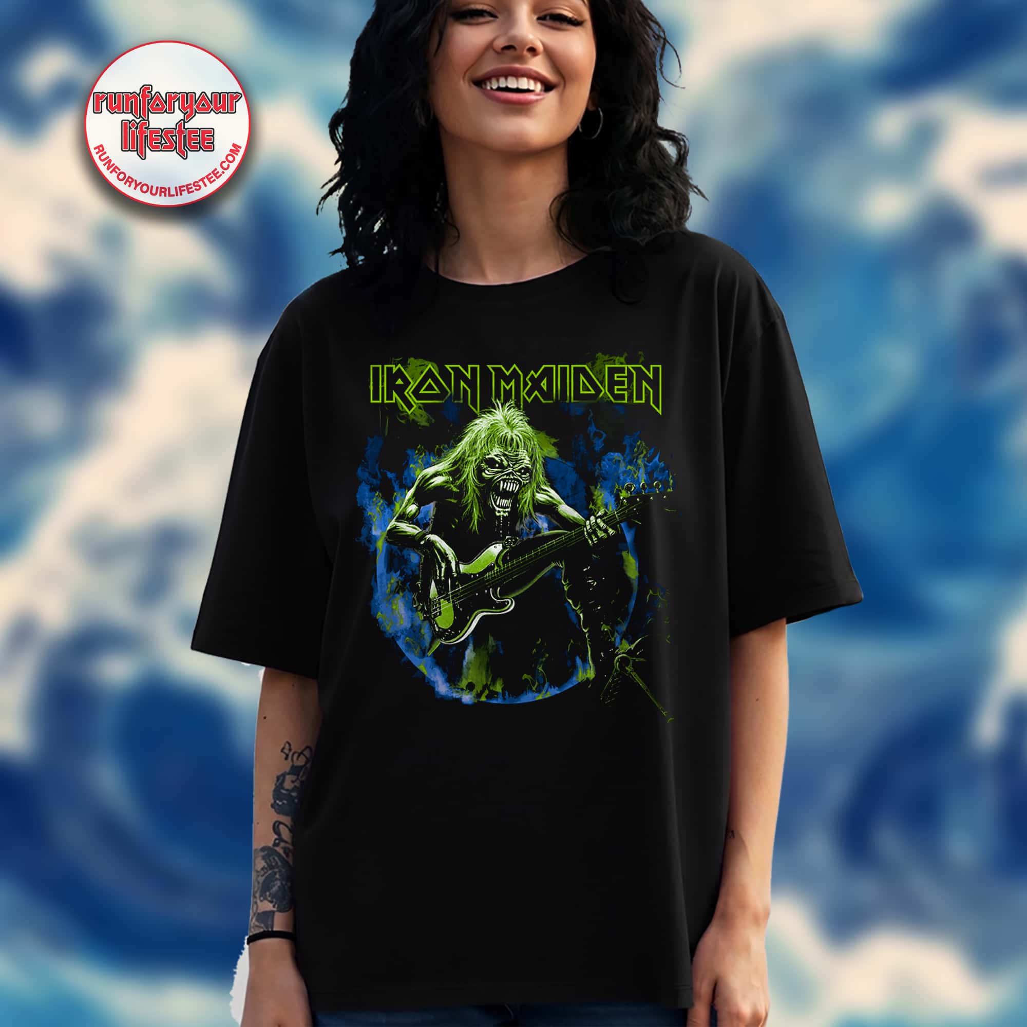 Iron Maiden X Metal Hammer Issue 415 Eddie Bass T-Shirt