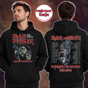 Iron Maiden 50th Anniversary No Prayer for the Road Graphic Hoodie