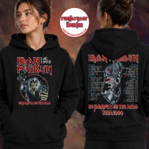 Iron Maiden 50th Anniversary No Prayer for the Road Graphic Hoodie