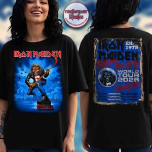 Iron Maiden Canada 2026 Tour Exclusive Event Tee For Toronto And Montréal – Hockey Eddie T-Shirt