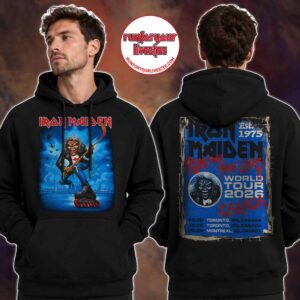 Iron Maiden Canada 2026 Tour Hockey Eddie Hoodie