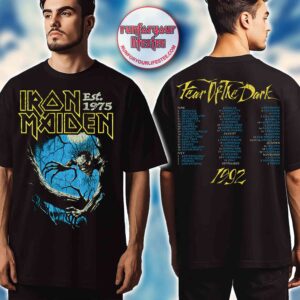 Iron Maiden Fear Of The Dark Tour 1992 50th Anniversary T-Shirt