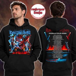 Iron Maiden Fire And Chains World Tour 2026 Hoodie