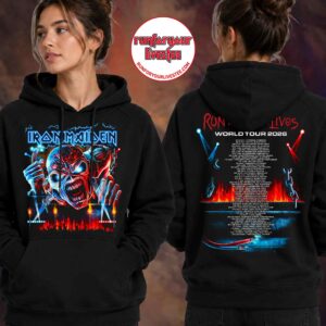 Iron Maiden Fire And Chains World Tour 2026 Hoodie