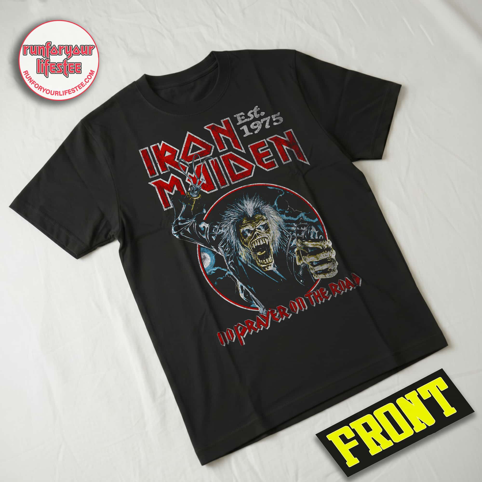 Iron Maiden No Prayer on the Road 1990 Tour T-Shirt