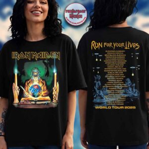 Iron Maiden Run For Your Lives 2025 Seventh Son Retro Clairvoyant T-Shirt