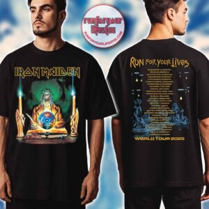 Iron Maiden Run For Your Lives 2025 Seventh Son Retro Clairvoyant T-Shirt