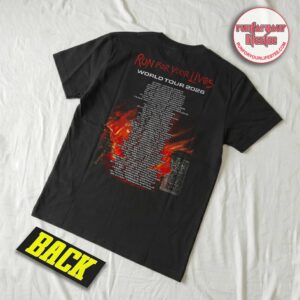 Iron Maiden Run For Your Lives 2026 Axe Eddie Tour T-Shirt