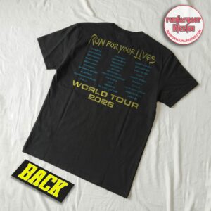 Iron Maiden Run For Your Lives 2026 Fear Of The Dark Eddie T-Shirt