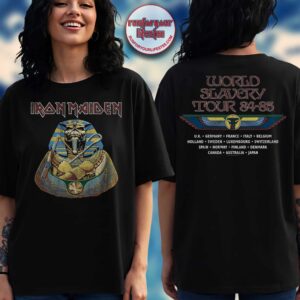 Iron Maiden World Slavery Tour 84-85 Doube Sided T-Shirt