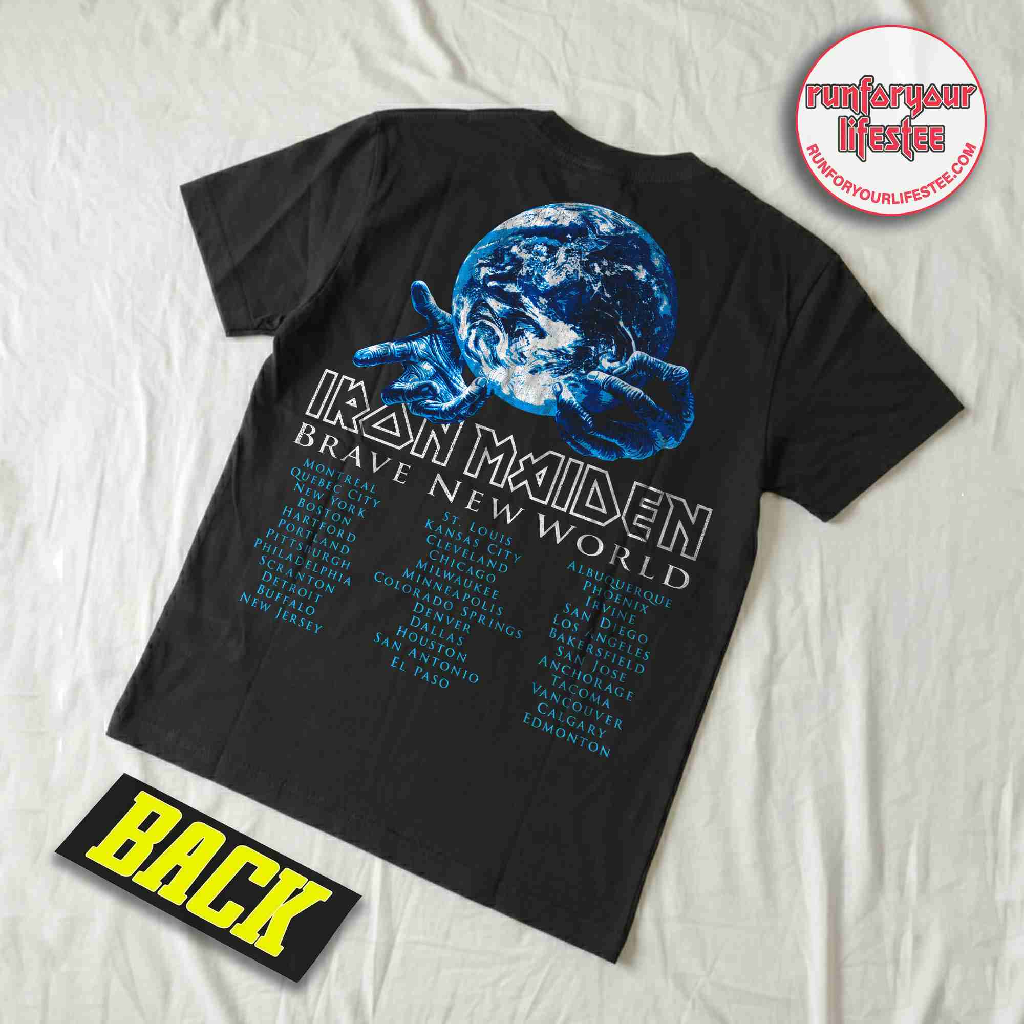 Iron Maiden Brave New World Tour Graphic T-Shirt