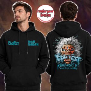 Iron Maiden EddFest 2026 Knebworth Merch On July 10 And 11 2026 Hoodie