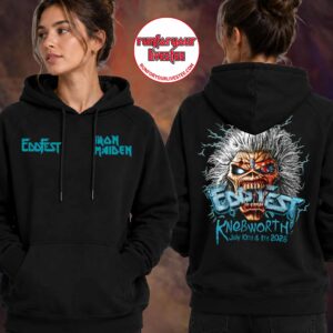 Iron Maiden EddFest 2026 Knebworth Merch On July 10 And 11 2026 Hoodie