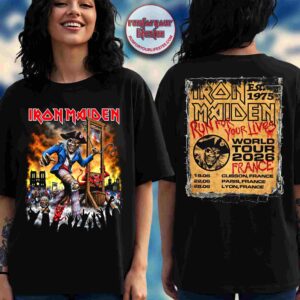 Iron Maiden France 2026 Paris And Lyon Eddie Sans-culottes French Revolution T-Shirt