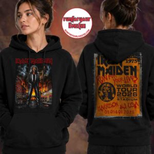 Iron Maiden Harrison NJ 2026 Hoodie Sports Illustrated Stadium September 5 6 Eddie the Gangster