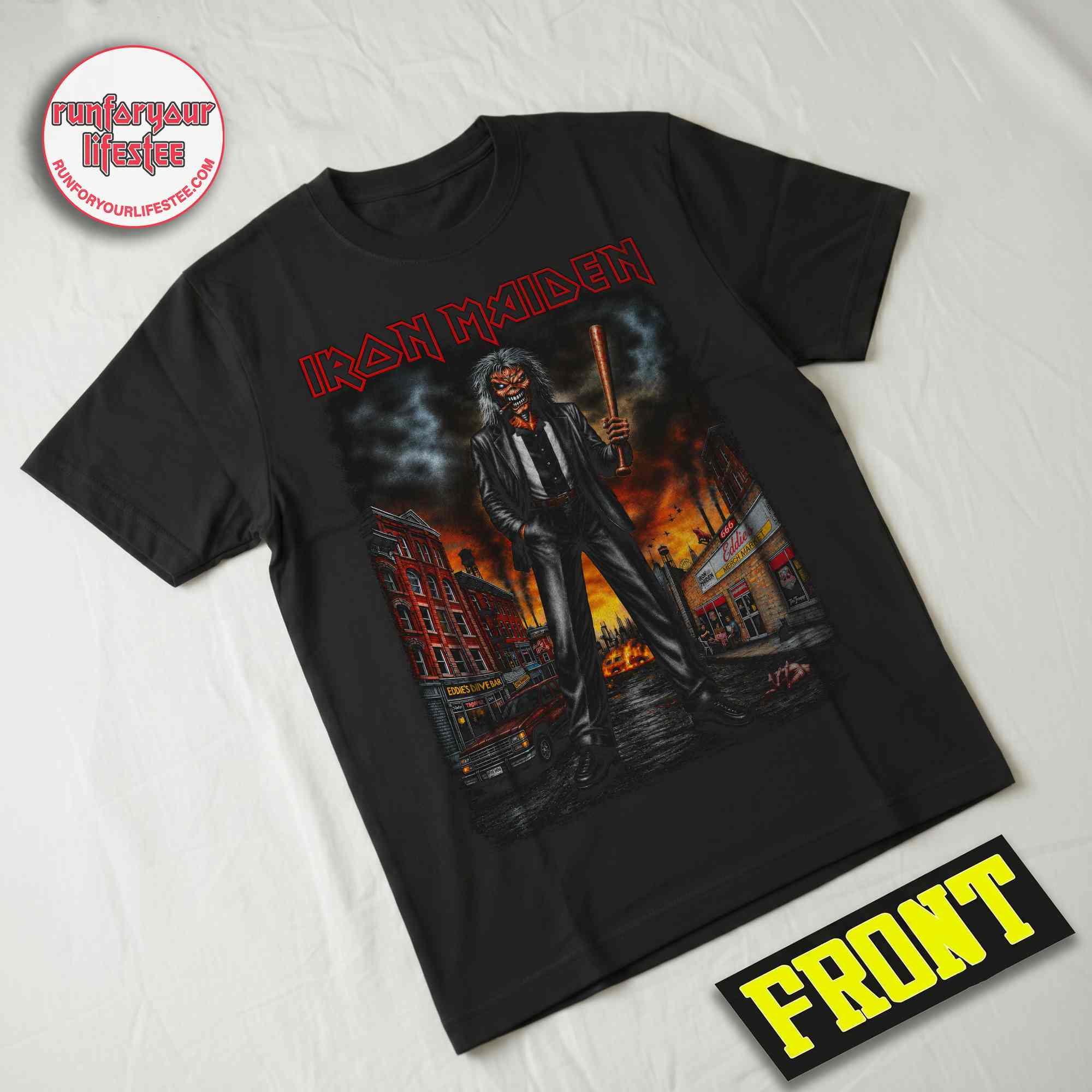 Iron Maiden Harrison NJ 2026 T-Shirt – Sports Illustrated Stadium – September 5–6 – Eddie the Gangster