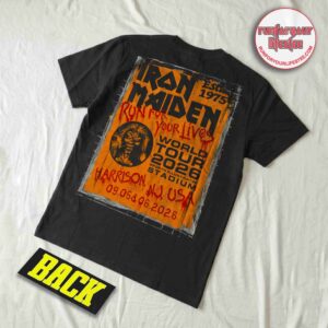 Iron Maiden Harrison NJ 2026 T-Shirt – Sports Illustrated Stadium – September 5–6 – Eddie the Gangster