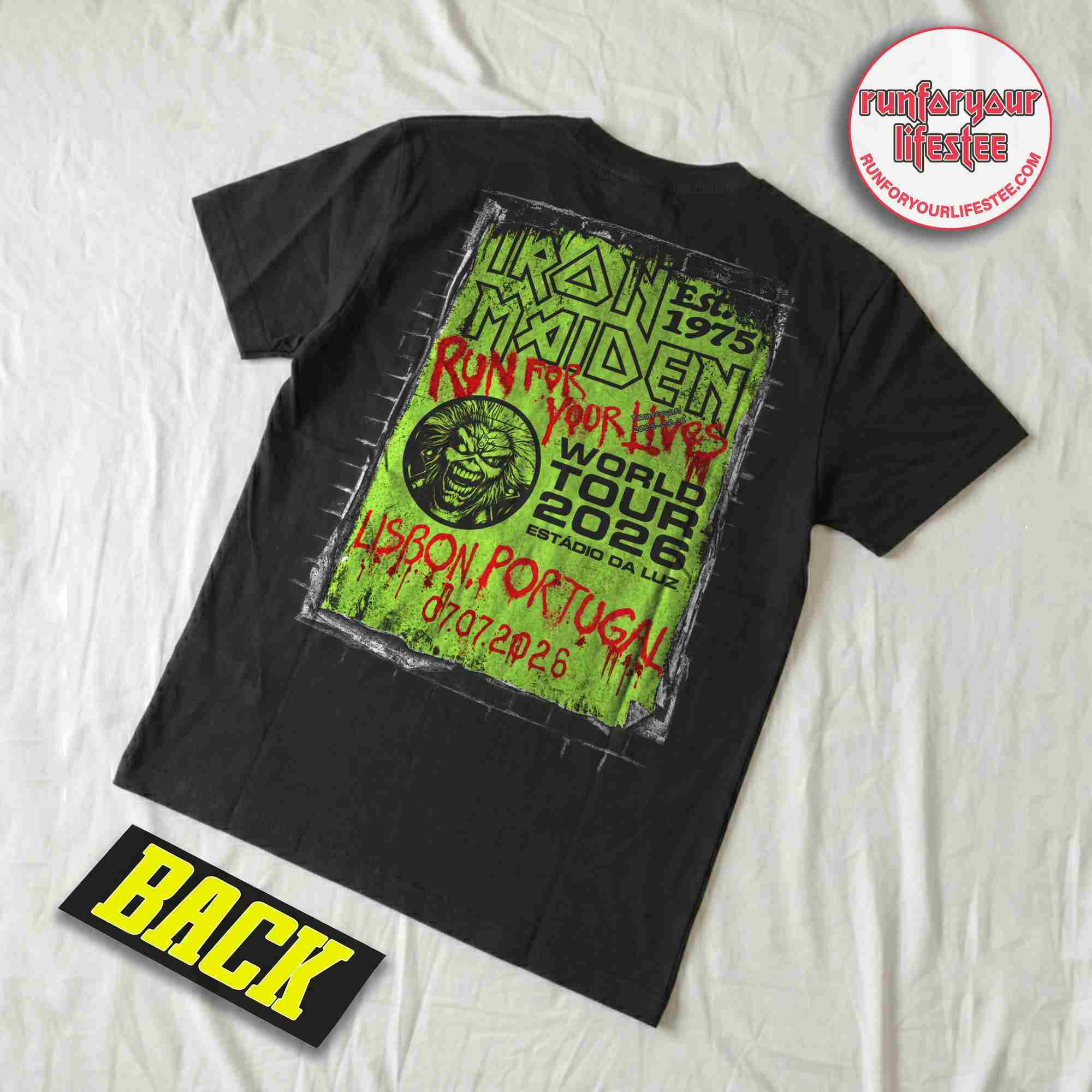 Iron Maiden Lisbon Portugal On 7 July 2026 Eddie The Winemaker T-Shirt