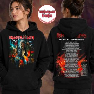 Iron Maiden Run For Your Lives 2026 Tour Hoodie