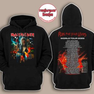 Iron Maiden Run For Your Lives 2026 Tour Hoodie