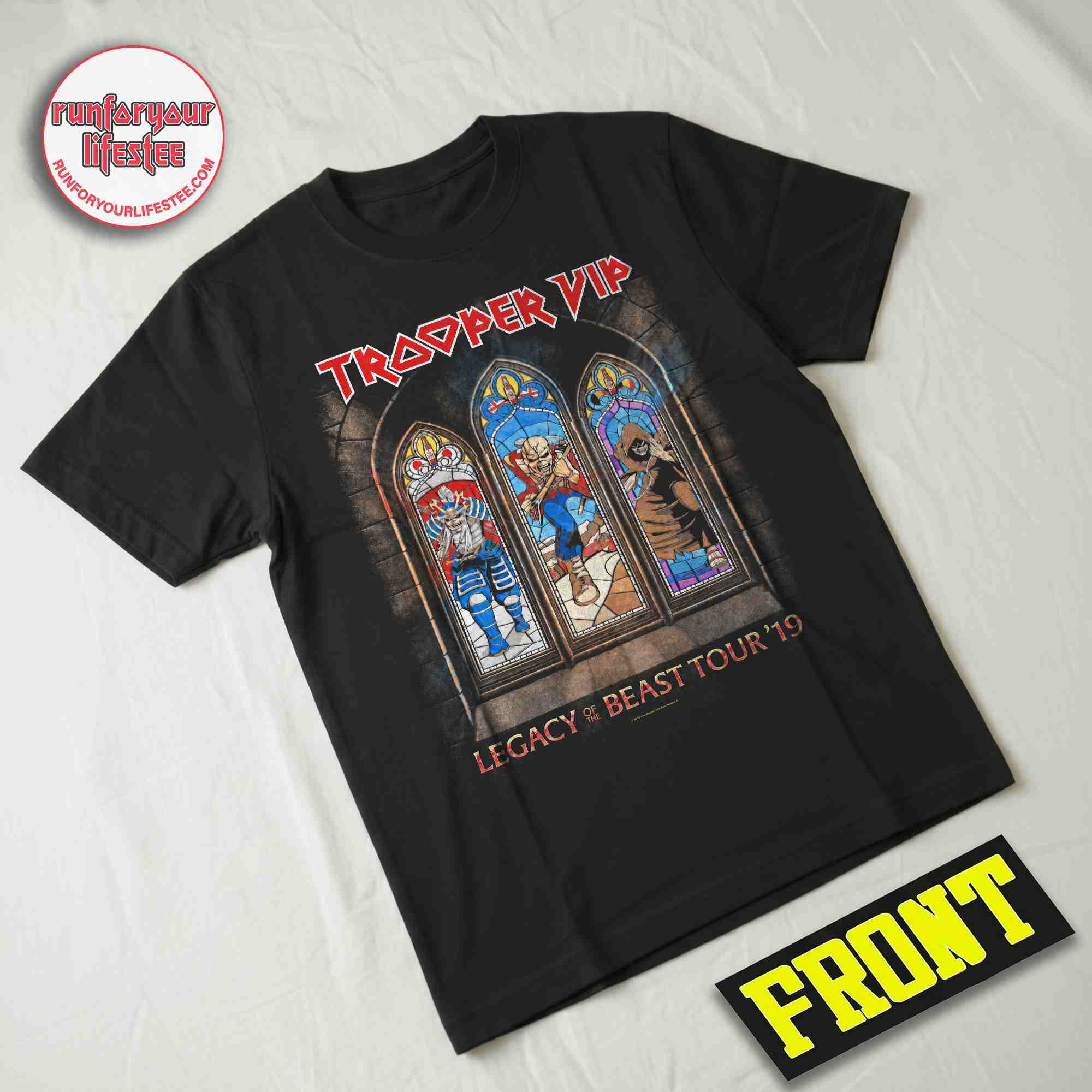 Iron Maiden Trooper VIP 2019 Tour Two Sided T-Shirt